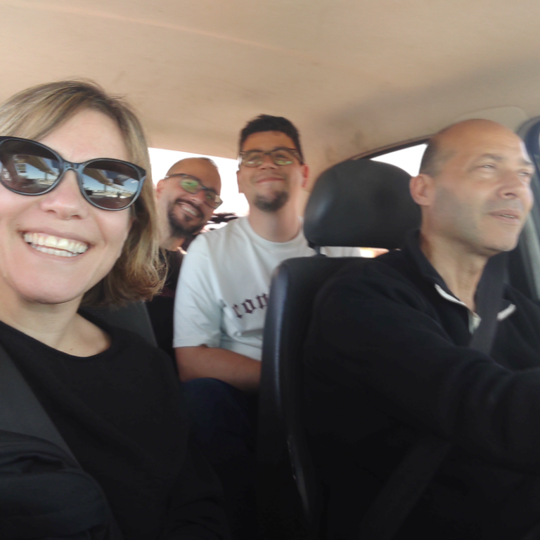 Junto a Gustavo Mendé en la preproducción de la grabación